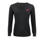 Merino Genser V-hals - Dame Svart