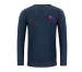 Merino Genser V-hals - Herre Marine