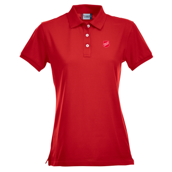 Premium Polo Stretch - Dame Rød