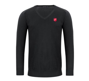 Merino Genser V-hals - Herre Svart