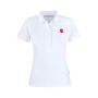 Poloshirt stretch Dame Hvit