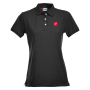 Premium Polo Stretch - Dame Svart